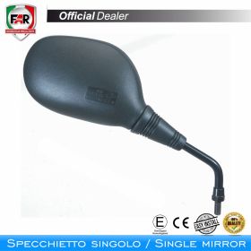 FAR 0883 Left Black Approved Handlebars Mirror