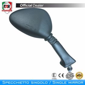 Specchietto manubrio omologato FAR 0895 sinistro nero