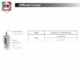 FAR 10X1.25' Left-Hand Thread Barrel Adapter