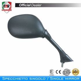 Specchietto manubrio omologato FAR 0921 sinistro nero