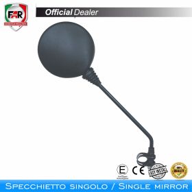 FAR 0956 Approved Reversible Black Handlebar Mirror