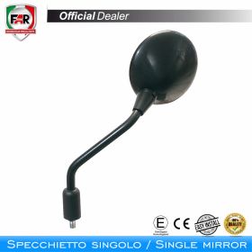 Specchietto manubrio omologato FAR 0998 destro nero