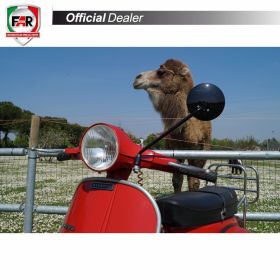Coppia specchietti manubrio omologati FAR 1025/1026 carbon look per Piaggio