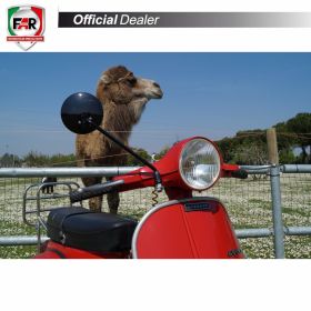 Specchietto manubrio omologato FAR destro carbon look per Piaggio