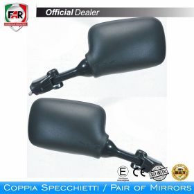 Coppia specchietti carena omologati FAR 1039/1040 neri