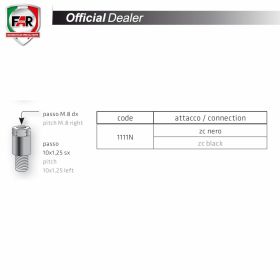 FAR 1111N Adapter black 10X1.25