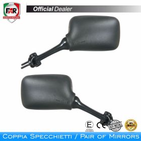 Coppia specchietti carena omologati FAR 1143/1144 neri