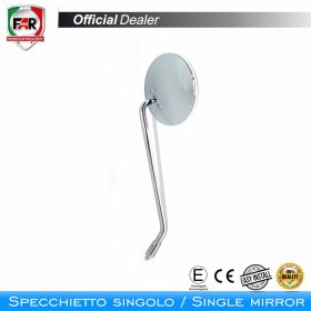 Specchietto manubrio omologato FAR 1273 sinistro universale cromo