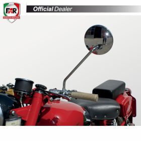 Specchietto manubrio omologato FAR 1273 sinistro universale cromo