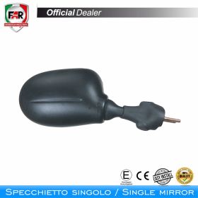 FAR 1309 Approved Left Fairing Mirror Black