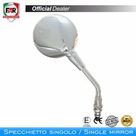 FAR 1370 Reversible Chromed Handlebar Mirror Approved