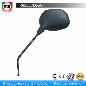 Specchietto manubrio omologato FAR 1406 destro nero
