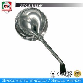 Specchietto manubrio omologato FAR 1425 reversibile cromo