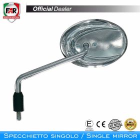 Specchietto manubrio omologato FAR 1492 destro cromo