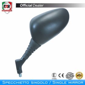 Specchietto manubrio omologato FAR 1696 destro nero
