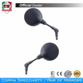 Coppia specchietti manubrio omologati FAR 1819/1819 neri
