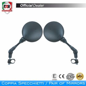 Coppia specchietti manubrio omologati FAR 1820/1820 neri