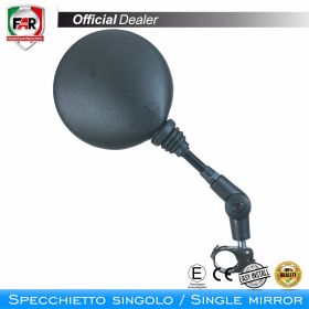 Specchietto manubrio omologato FAR 1820 reversibile nero