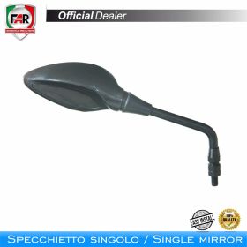 Specchietto manubrio FAR 5257 sinistro universale nero