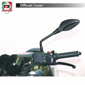 Specchietto manubrio FAR 5257 sinistro universale nero