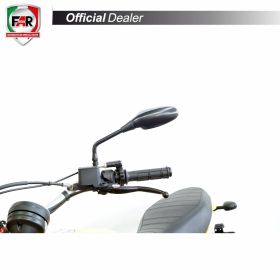 Specchietto manubrio FAR 5347 sinistro universale nero