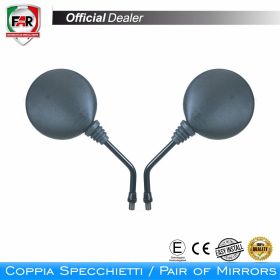 Coppia specchietti manubrio omologati FAR 5358/5359 neri
