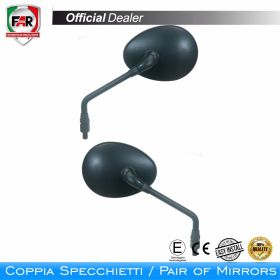Coppia specchietti manubrio omologati FAR 5460/5461 neri