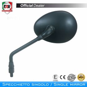 Specchietto manubrio omologato FAR 5460 destro nero