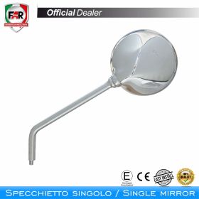 Specchietto manubrio omologato FAR 5477 destro cromo