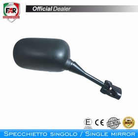 FAR 5479 Left Black Fairing Mirror Approved