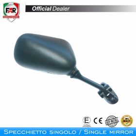 Specchietto carena omologato FAR 5483 sinistro nero