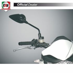 Specchietto manubrio omologato FAR 5500 destro universale nero