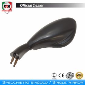 FAR 5522 Approved Right Black Fairing Mirror