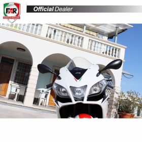 Coppia specchietti carena omologati FAR 5567/5568 neri universali