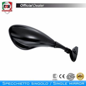FAR 5567 universal left black fairing mirror approved