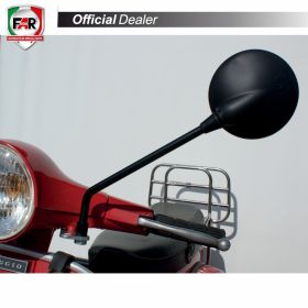 Coppia specchietti manubrio omologati FAR 5596/5596 neri per Piaggio