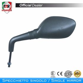Specchietto manubrio omologato FAR 5602 destro nero