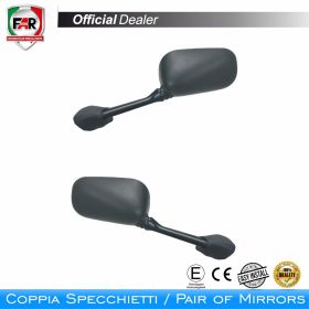 Coppia specchietti carena omologati FAR 5643/5644 neri
