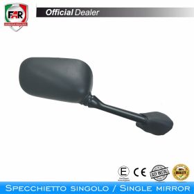 Specchietto carena omologato FAR 5643 sinistro nero