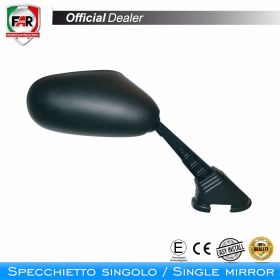 FAR 5645 left black fairing mirror approved
