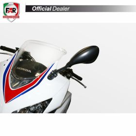 Coppia specchietti carena omologati FAR 5695/5696 neri per Suzuki