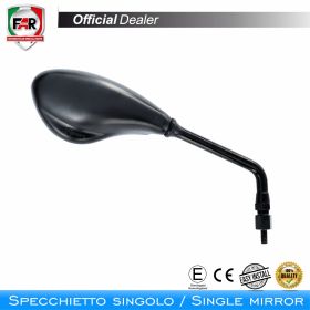 Specchietto manubrio omologato FAR 5713 sinistro universale cromo
