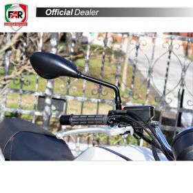 Specchietto manubrio omologato FAR 5714 destro universale cromo