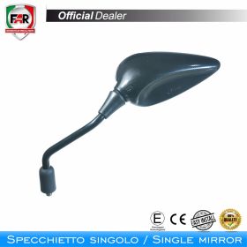 Specchietto manubrio omologato FAR destro 5742 carbon look per kawasaki