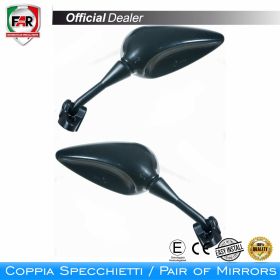 Coppia specchietti carena omologati FAR 5973/5974 carbon look per Honda