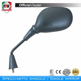 Specchietto manubrio omologato FAR 6022 destro nero