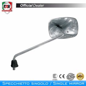 Specchietto manubrio omologato FAR 6044 destro cromo