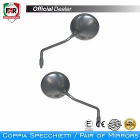 Coppia specchietti manubrio omologati FAR 6093/6094 neri