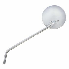 Specchietto FAR Rotondo 100 mm in Metallo Cromo con omologazione e piastre incluse