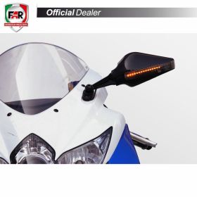 Specchietto carena omologato FAR sinistro 6151 nero per Honda